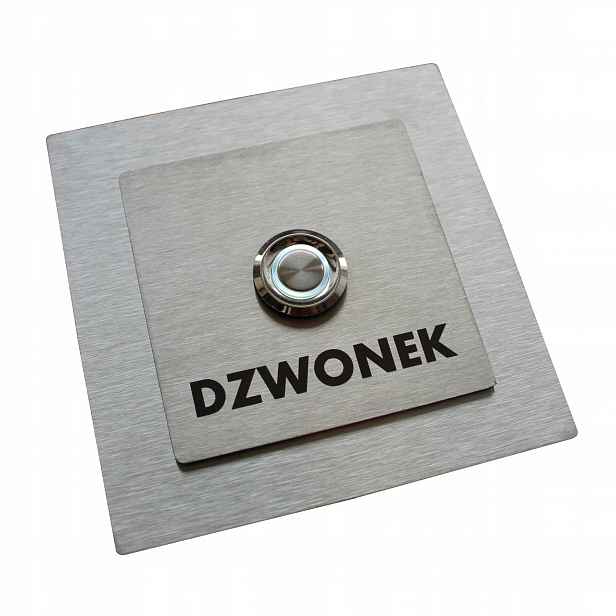 Tlačítko zvonku domofonu Kovové Led 9/12/24/230V 10x10 Inox nerezové