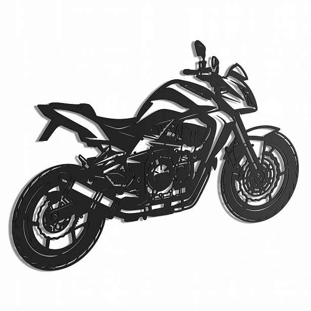 Kawasaki z750 2009 Dřevěný 3D obraz