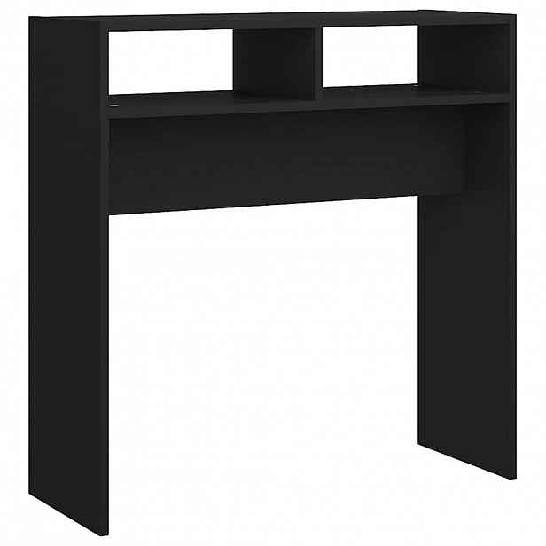 vidaXL Konzolový stolek černý 78 x 30 x 80 cm kompozitní dřevo