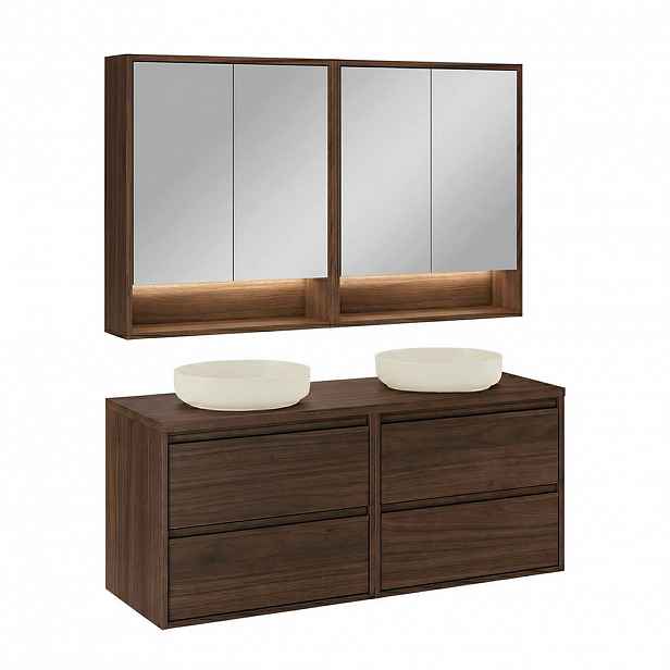 Petits-meubles KOUPELNOVÝ NÁBYTEK 120cm Edmé 2er-Set Dřevo