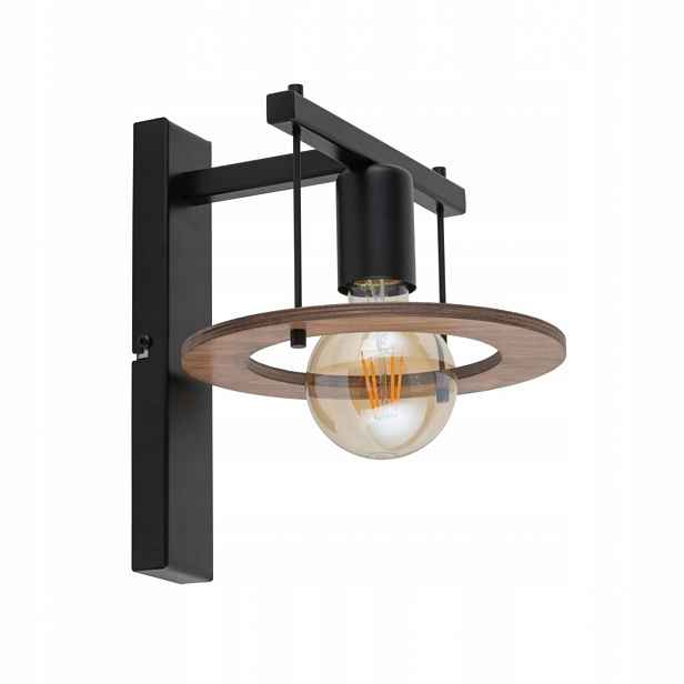 Černé kovové nástěnné svítidlo E27 Vyměnitelný zdroj 25 cm Vysoký Sigma Lighting
