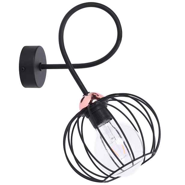 Stylová nástěnná lampa Loft Měď z drátu