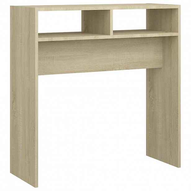 vidaXL Konzolový stolek dub sonoma 78 x 30 x 80 cm kompozitní dřevo