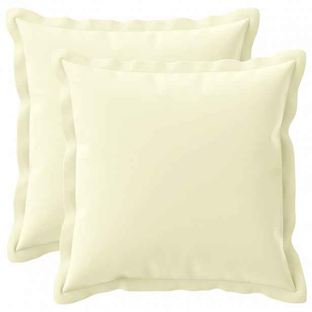 vidaXL Povlak na polštář 2 ks HOUTEN Krémová 45 x 45 cm Polyester