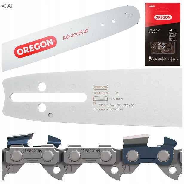 Vodítko Oregon 16'' 40cm 325 1,5 Řetěz 66 Článků Husqvarna Dolmar Stiga