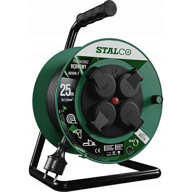 Stalco Prodlužovací Kabel Bubnový Vrstvený 25M 3X1,5MM
