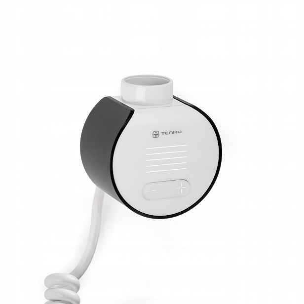 Terma ohřívač Veo Bílá přední strana/Černá krytka Wi-fi spirálový kabel zástrčka