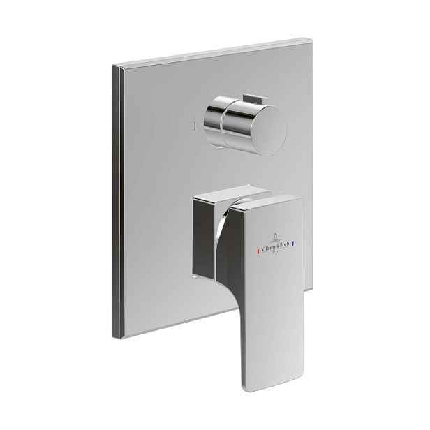 Villeroy & Boch Architectura Square - Baterie pod omítku, pro 2 spotřebiče, chrom TVS12500500061