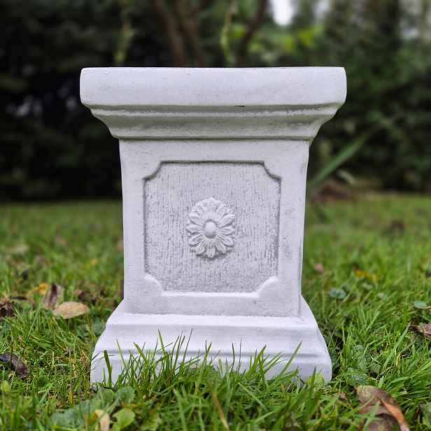 Betonový Sloup Postument Zahradní Figura Ozdobný Vzor 17 kg 25 cm