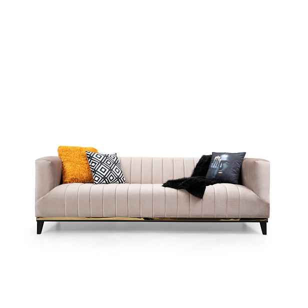 Hanah Home Třímístná pohovka Bellino 222 cm béžová