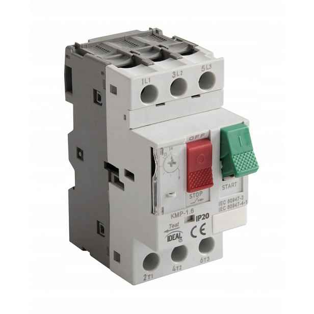 Motorový spínač Termik 1-1,6A AC-3 na lištu TH35 IP20 Ideal Kanlux