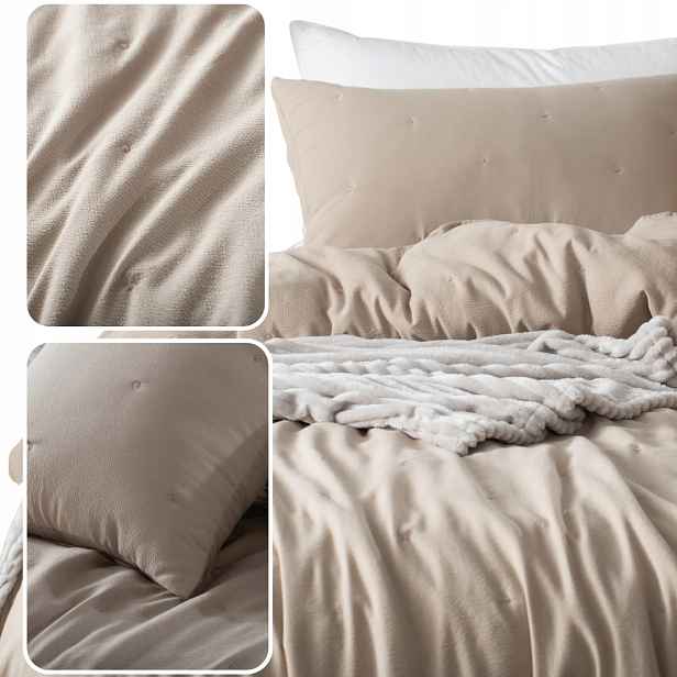 Pikovaná Přikrývka Teplá Deka Na Postel Pohovka Pled 140x200 Mocca Dotta