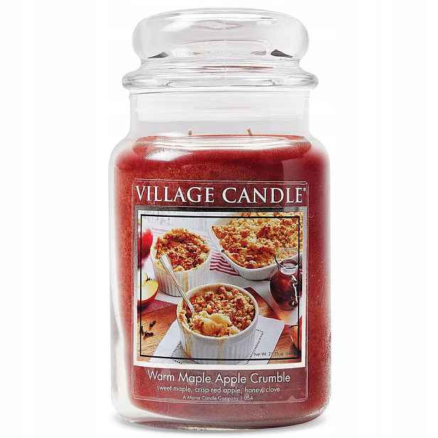 Velká svíčka Warm Apple Crumble Village Candle