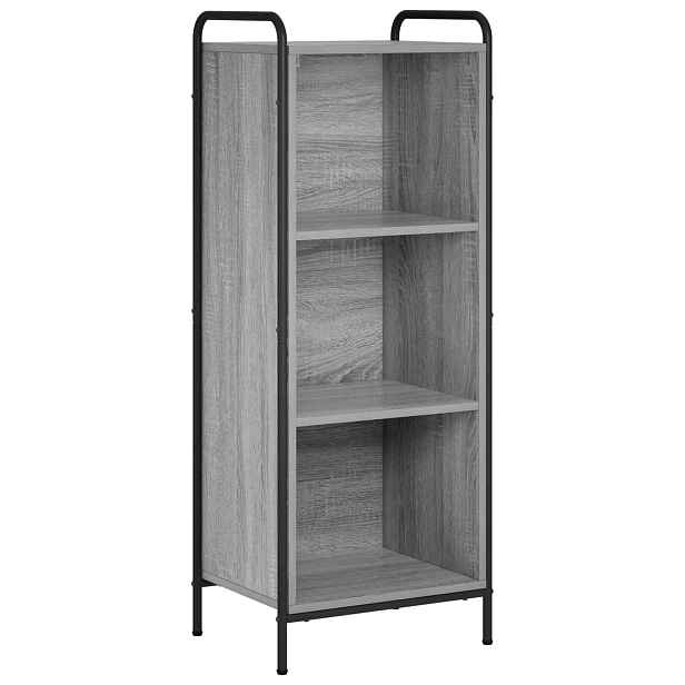 vidaXL Knihovna 55,5 x 33 x 174 cm Kompozitní dřevo Šedý Sonoma