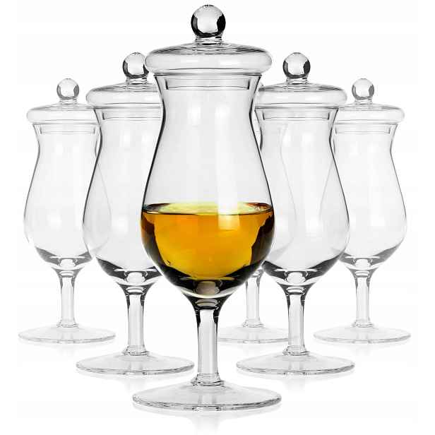 Skleničky na whisky 6 sklenic 6 víček 100 ml