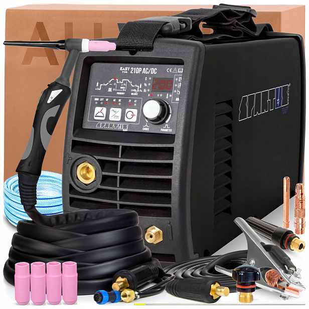 Svářečka Spartus Easytig 210P Ac DC 230V 200A Tig Lift Hf Mma 2T/4T