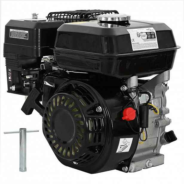 vidaXL Benzínový motor 6,5 HP 4,8 kW černý