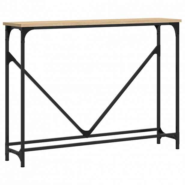 vidaXL Konzolový stolek dub sonoma 102 x 22,5 x 75 cm kompozitní dřevo