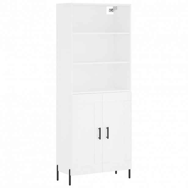 vidaXL Skříň highboard bílá 69,5 x 34 x 180 cm kompozitní dřevo