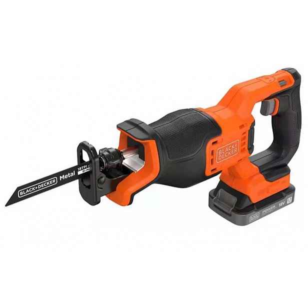 Black&Decker Aku bezuhlíková šavlová pila 18V (1x2.5Ah)