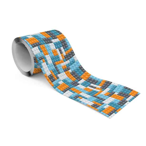 Muralo BORDURA Samolepicí pro Děti barevné BLOKY 3D Efekt