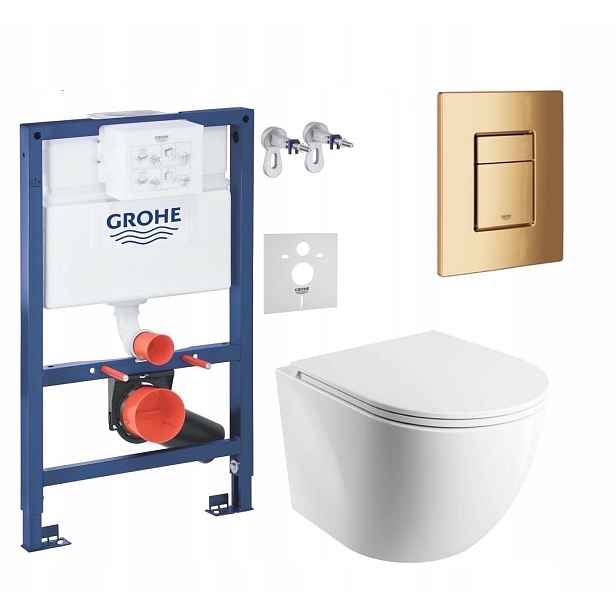 7v1 Wc Podomítkový Set Stelaz Grohe 820 mm Wc Mísa Tornado Tlačítko