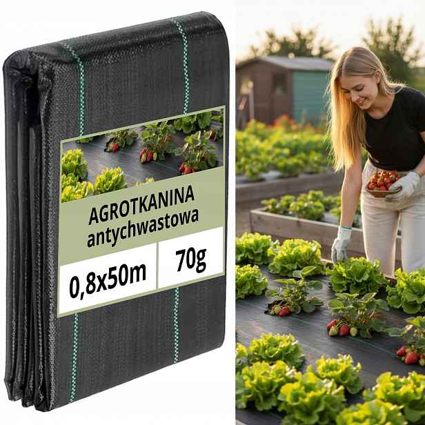 Agrotextilie 70g/m2 skládací podložka 0,8x50m Uv Polsko