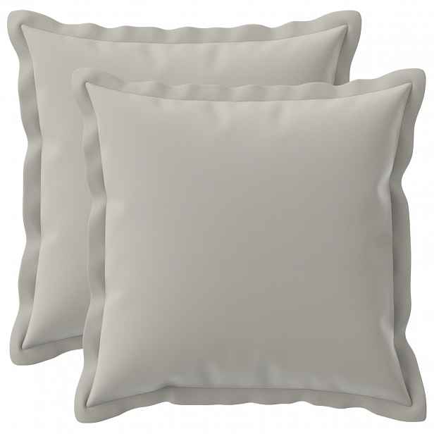 vidaXL Povlak na polštář 2 ks HOUTEN Šedá 45 x 45 cm Polyester