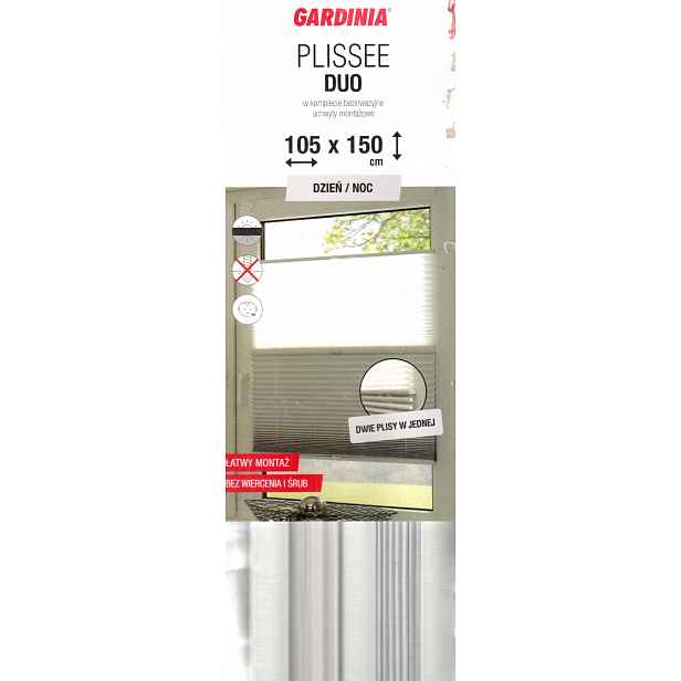 Gardinia Plisovaná Žaluzie Plisse Duo Den/noc 105x150