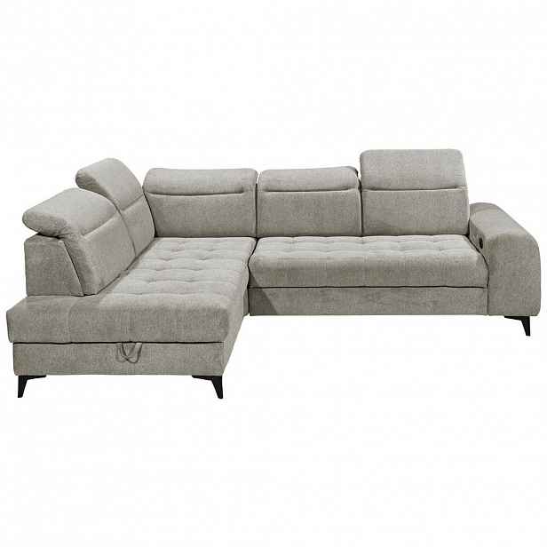 MID.YOU ROHOVÁ SEDAČKA, textil, šedohnědá