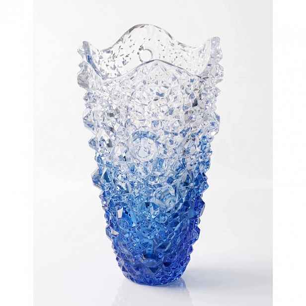 Bohemia Prestige Křišťálová váza Royal Blue 30 cm