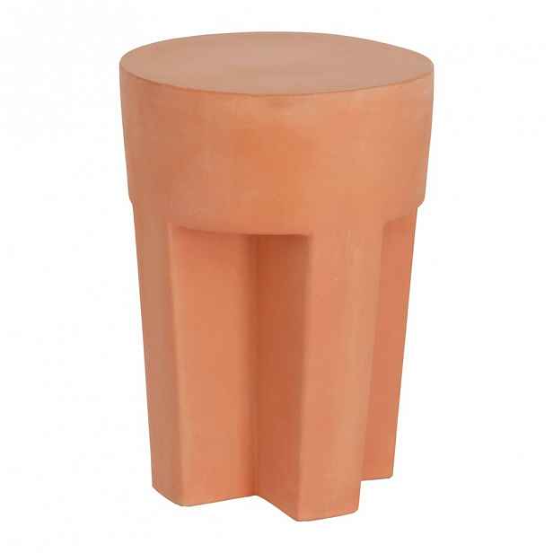 Terakotový odkládací stolek La Forma Vilena, ⌀ 33 cm