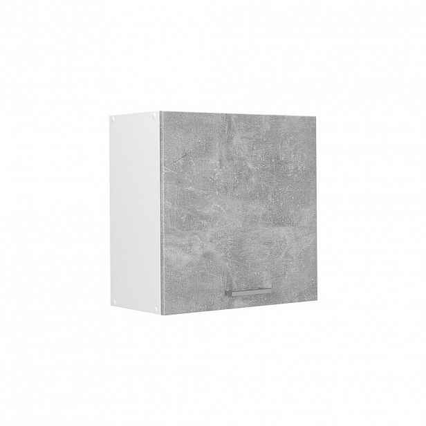 Vicco VĚŠÁK NA STĚNU R-Line, Beton, 60 cm s 1 dvířky