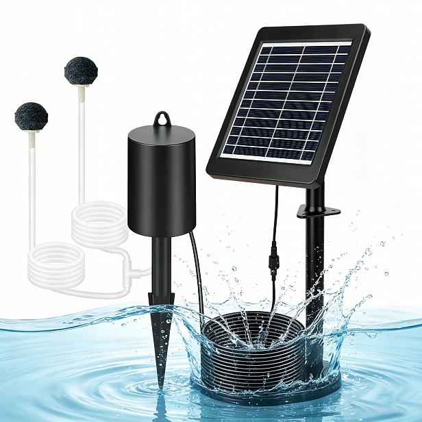 Solární Provzdušňovač Jezírka, Kyslíková Pumpa Pro Zahradní Akvárium