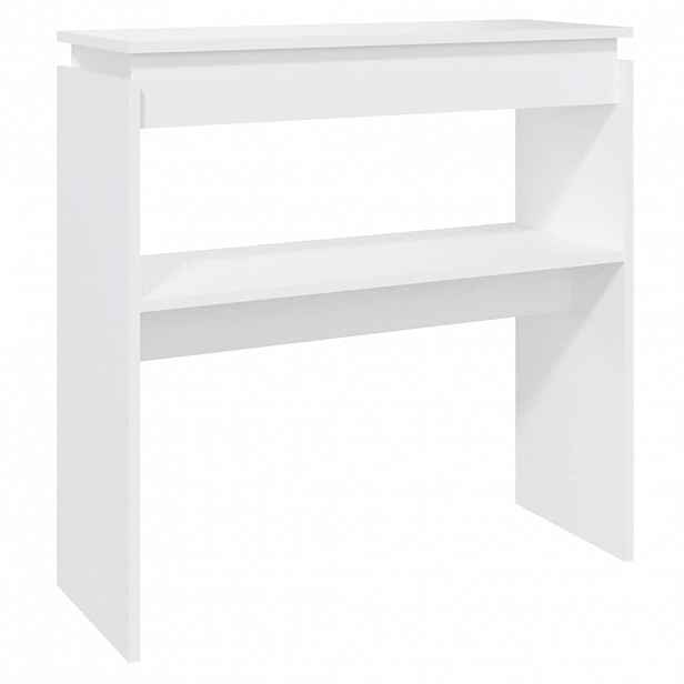 vidaXL Konzolový stolek bílý 80 x 30 x 80 cm kompozitní dřevo