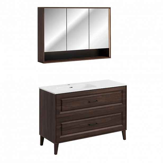 Petits-meubles KOUPELNOVÝ NÁBYTEK 120cm Moka 2er-Set Dřevo