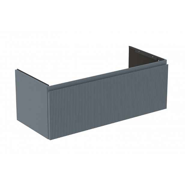 Ideal Standard Finesse - Umyvadlová skříňka, 100x44x38 cm, 1 zásuvka, Ribbed Matt ashblue E3384UQ
