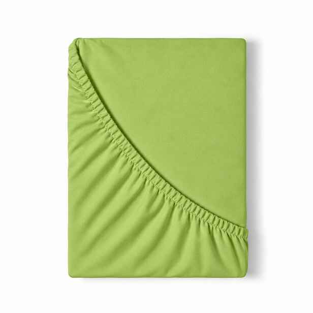 Jersey prostěradlo s lycrou DeLuxe 160x200 Zelené
