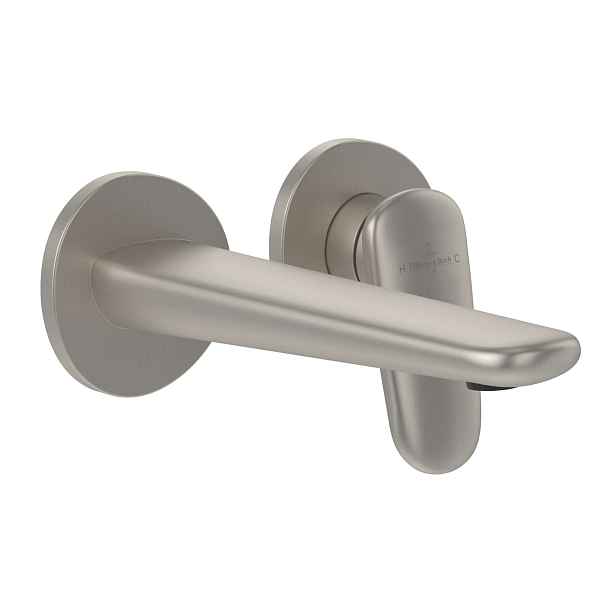 Villeroy & Boch Antao - Umyvadlová baterie pod omítku, 2-otvorová instalace, matný kartáčovaný nikl TVW11100200164