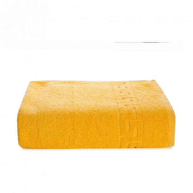 Žlutý bavlněný ručník Kate Louise Pauline, 50 x 90 cm
