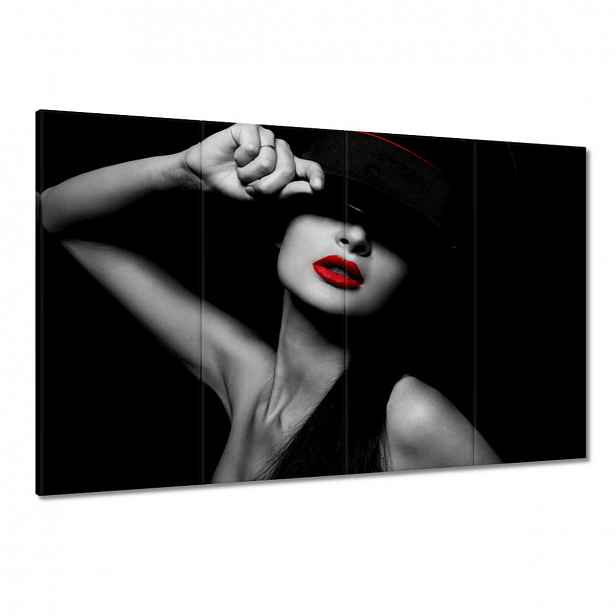 Obrazy 120x80 Červené rty Rtěnka