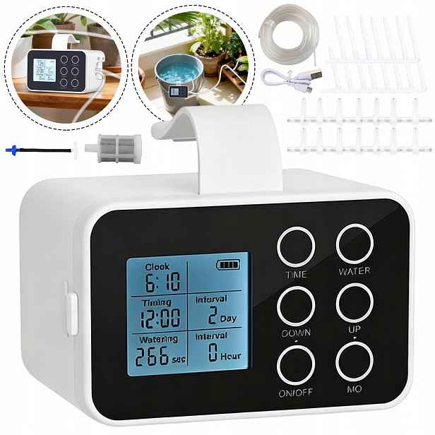 Automatický Zavlažovací Systém 2000 Mah S Ventilem Pro Balkon Zahrady