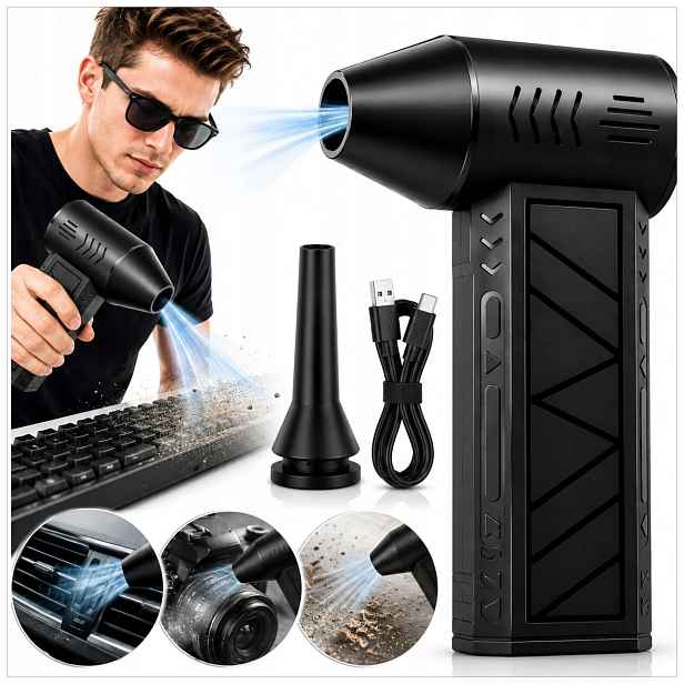 Mini Foukač Turbo Jet Fan Ventilátor Elektrické Dmychadlo