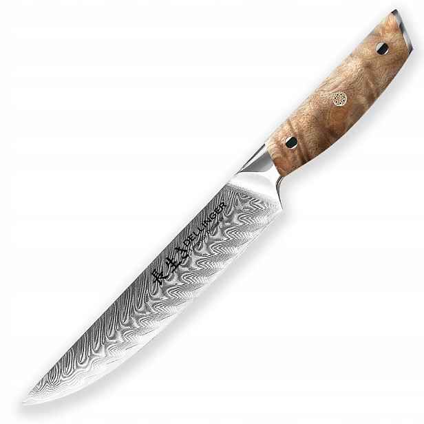 Nůž plátkovací Slice 210 mm Dellinger Longevity Damascus Edition