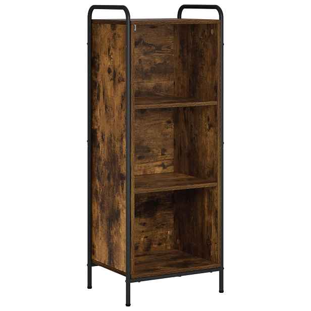 vidaXL Knihovna 55,5 x 33 x 174 cm Kompozitní dřevo Kouřový dub