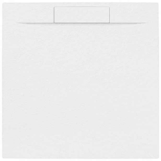 Sprchová vanička čtvercová SAT Fusion 90x90 cm litý mramor Blanco SATFU9090BL