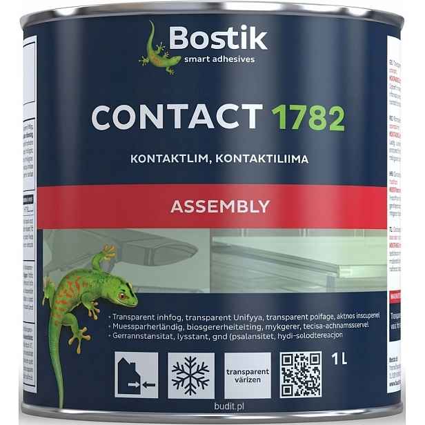 Bostik 1782 lepidlo na Pvc a Pvc střešní membrány pro dřevo a kov 1L