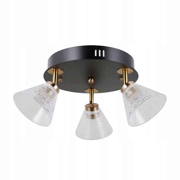 Led reflektor Spot Halogenový Orella Černý Kov 12W Průhledný Italux