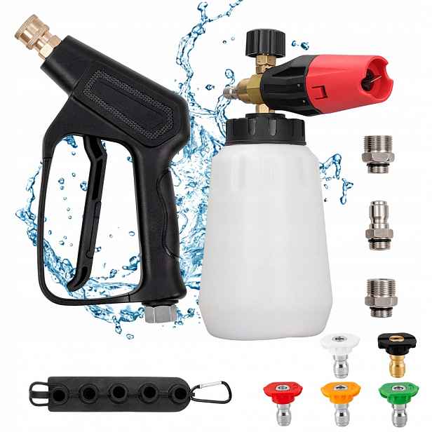 Pistole Na Rozprašování Vysokotlaké Pěny 4000 Psi 3 Gpm 5 Trysek
