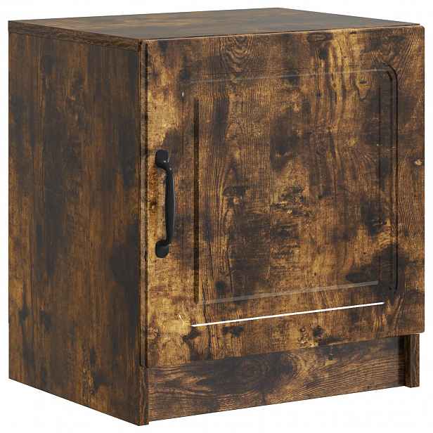 vidaXL Noční skříňka Kouřový dub 43 x 34,5 x 47 cm Kompozitní dřevo